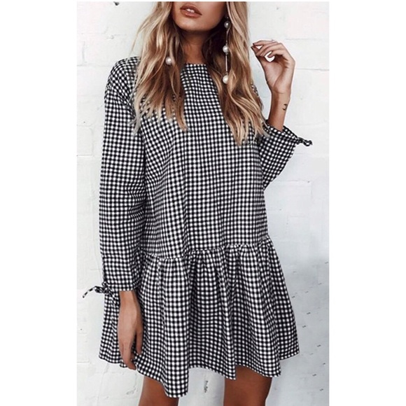 Black and white gingham dress - Picture 2 of 8